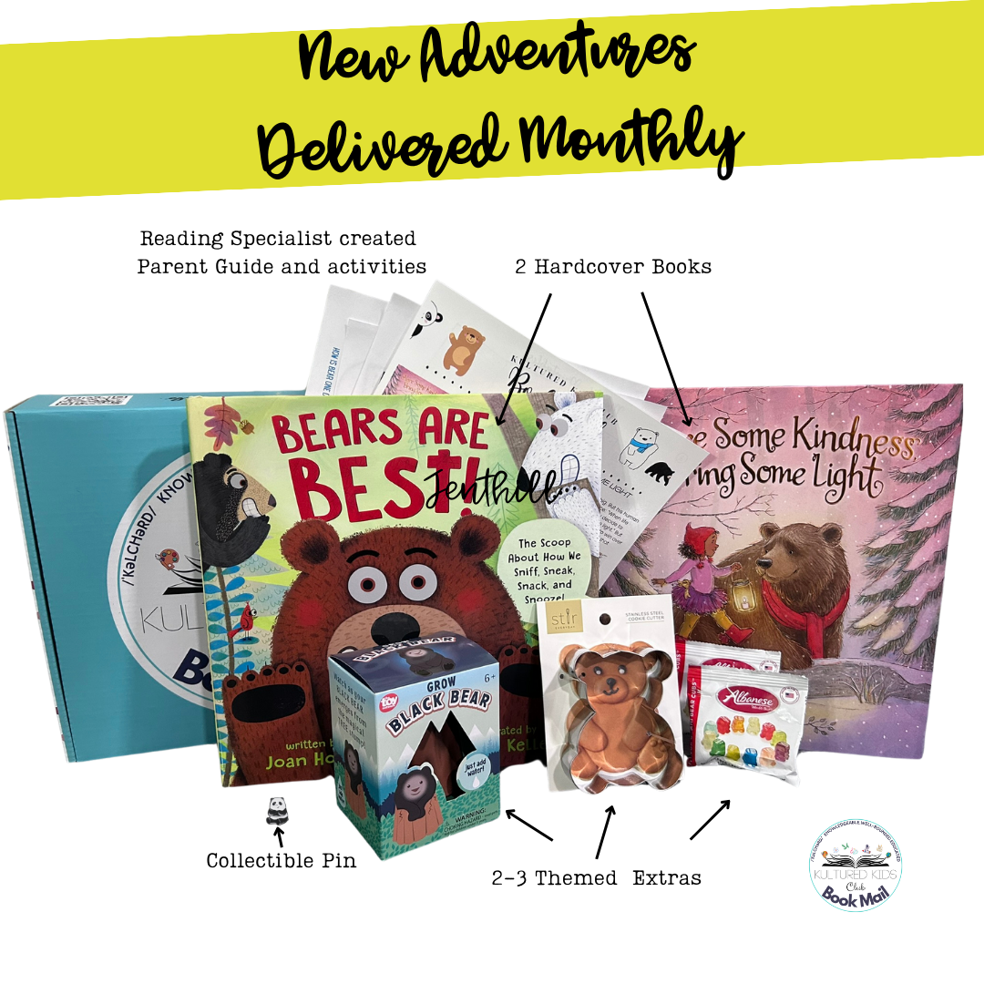 Kultured Kids Club Book Mail: Month to Month